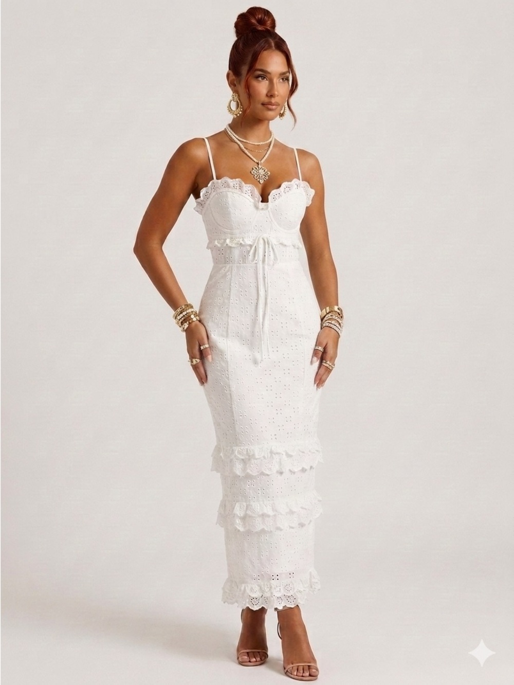 Sarah Eyelet Maxi Dress